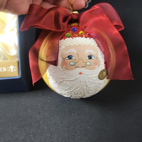 Collector’s Series Large Santa Glass Ornament Hand Made Poland - 2004 Christmas - Picture 3 of 7